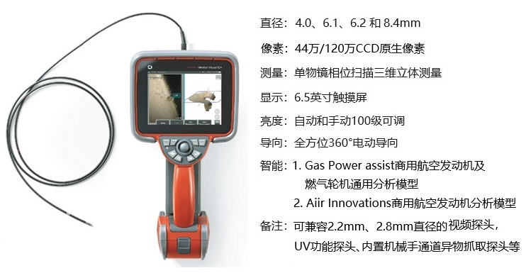 韋林(Everest)增強型 XLG4(MViQ) PLUS 內(nèi)窺鏡的參數(shù)